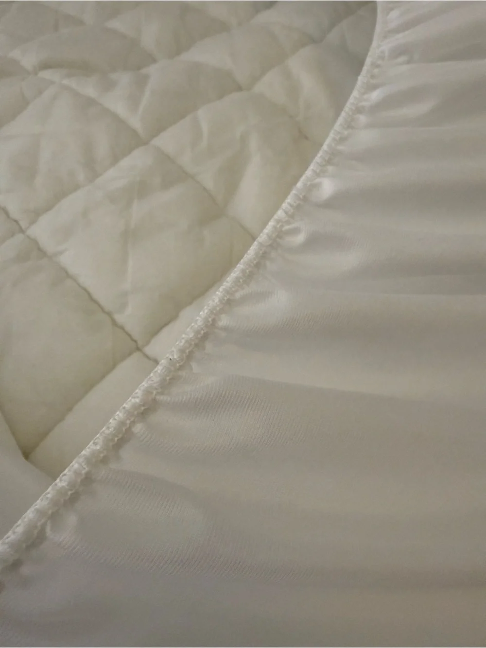 White Quilted mattress cover TWIN size